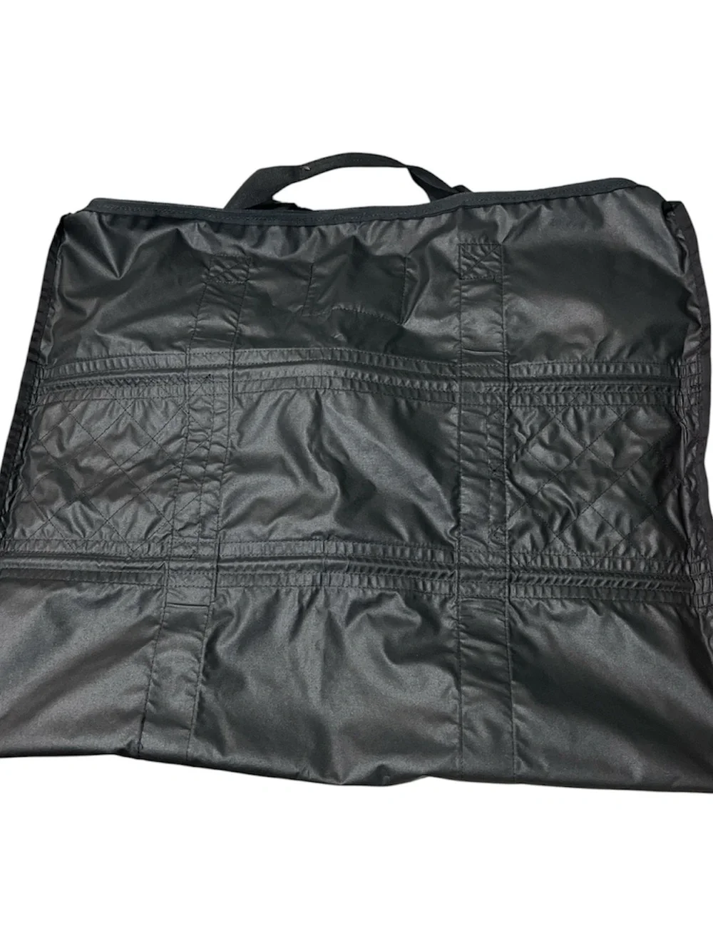 Men's Black Laptop Tote Bag with Organized Front Panels